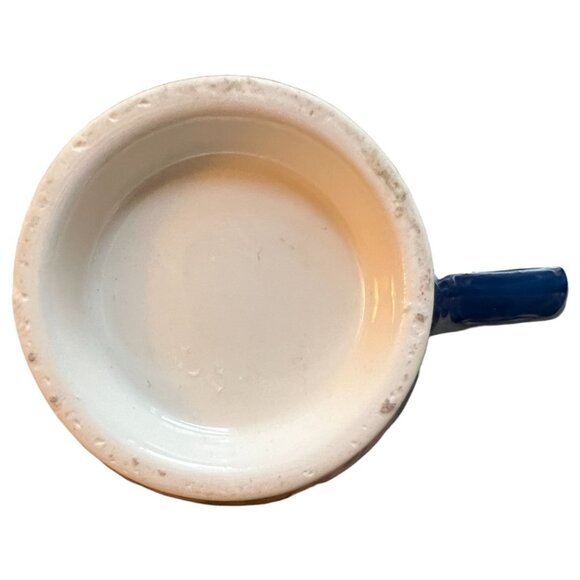 Charming Anthropologie-Style Footed Mug Wraparound Art Ornate Handle - Picture 6 of 6